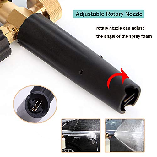 Stone Banks Sneeuwschuimlans compatibel met LAVOR/Parkside/Spear en Jackson hogedrukspuit, autowasser, zeepmondstuk… - Afbeelding 6