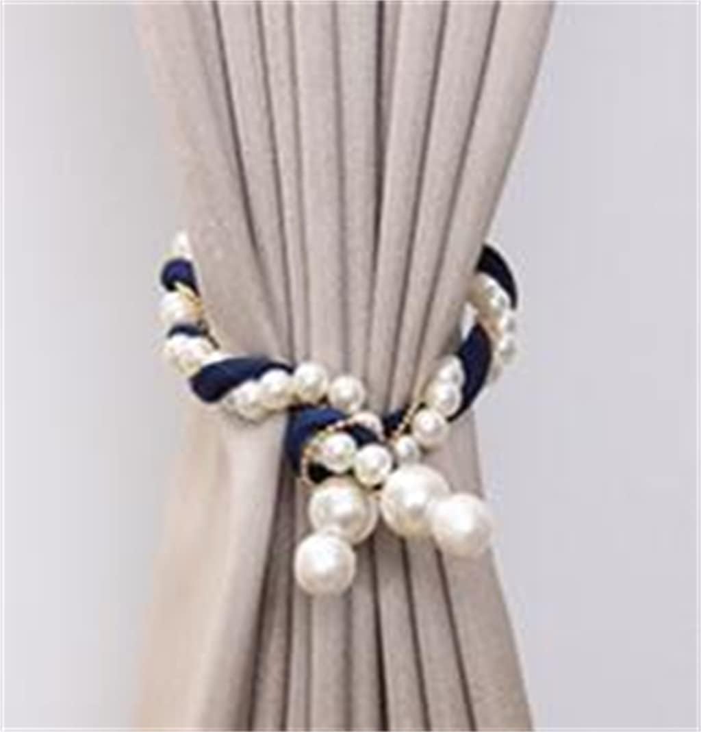 Pearl Chain Curtain Free Perforation Living Room Bedroom Soft Decorative Tie(C)