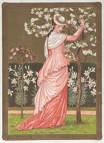 Tableau murale vintage Walter Crane grand format déco chambre adulte