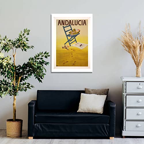 Affiche encadrée d'Andalucia en papier d'archivage mat pour salon chic - 3