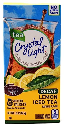 Crystal Light Iced Tea Decaffeinated Lemon Natural Flavor