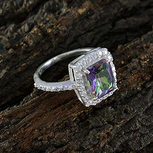 Bague en quartz mystique argent sterling 925 unisexe chic - 4