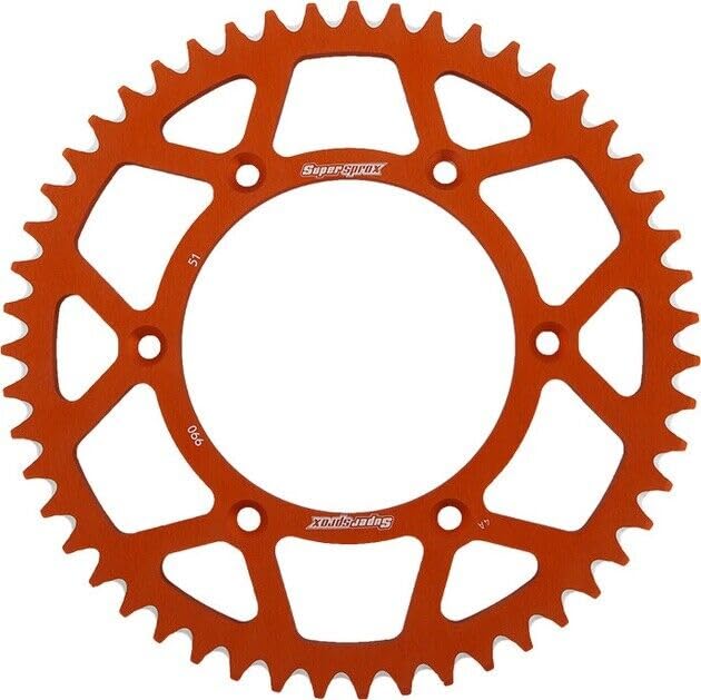 ATV&UTV Replace Parts & Accessories for Supersprox Racing Aluminum Rear Sprocket 520 51T Orange #RAL-990-51-ORG Mod-BBM45-FV20453