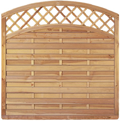 GreenSeason Lamellenzaun London B180 x H180/160 cm.