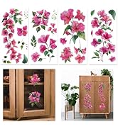 Transfert Meuble Rose Vintage – Lot 3 Fleurs & Texte Frottage 6x12" Pour Mobilier & Déco Shabby Chic