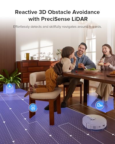 Image of roborock S8 Max Ultra Robot Vacuum and Mop, Auto Mop Washing&Drying, Dirt Detection, Self-Emptying, 8000Pa Suction, 20mm Mop Lifting, White (Renewed)
