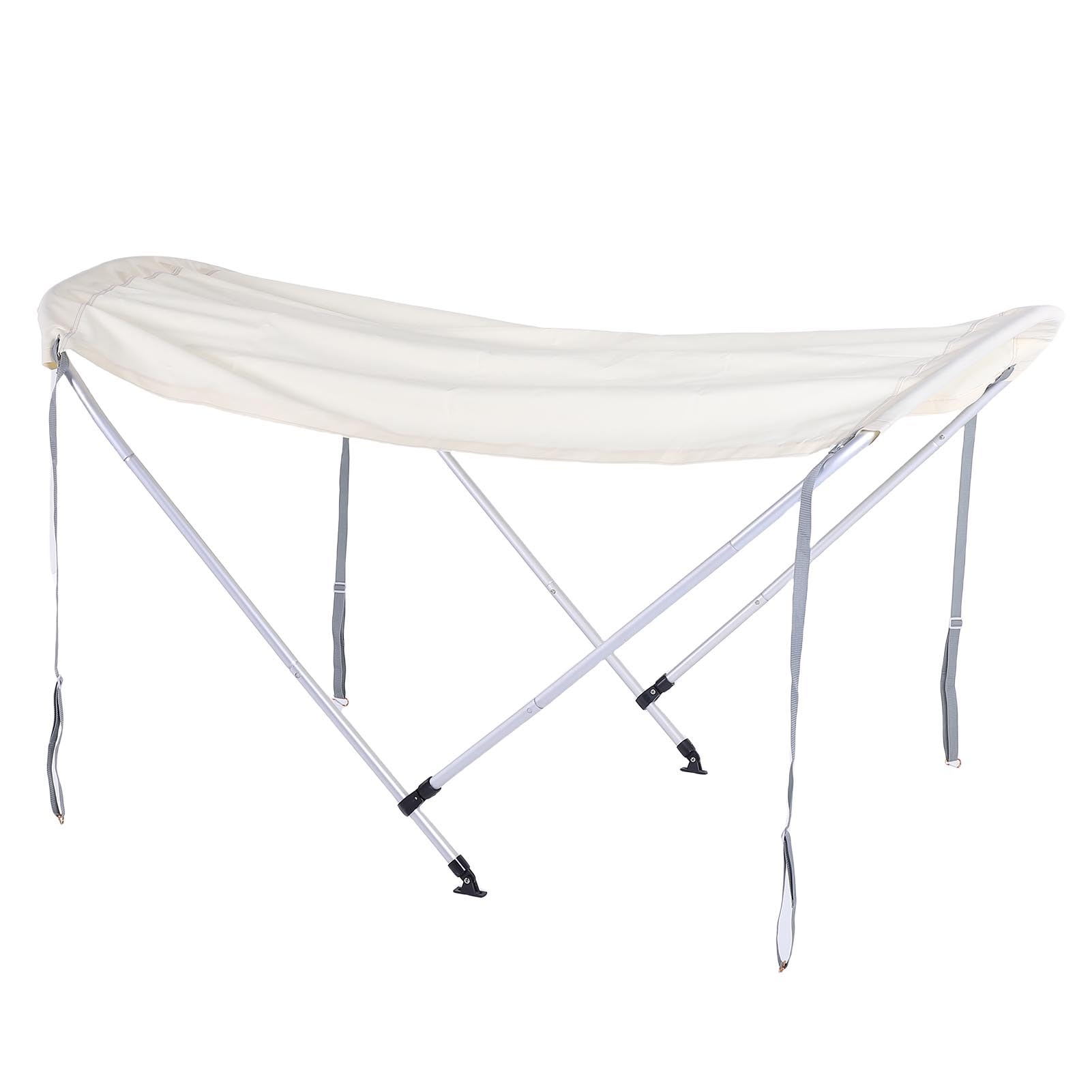 Haofy Toldo para Barco Marino con Marco de Aleación de Aluminio, Cubierta de Poliéster 600D, Ajuste Universal para Bote Inflable, Canoa, Kayak, Lancha Rápida