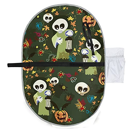 ハロウィンスカルゴースト旅行の女の子の男の子の新生児のためのおむつ軽量防水を変更するためのポータブルベビー交換パッドキットマット