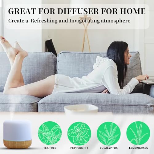 ätherische öle Set Top 6 Aromatherapie-Ätherische Öle für Diffusor für Zuhause,aroma diffuser für Aromatherapie,massageöl,Wäsche,Kerzen&Seifenherstellung,Luftbefeuchter,lavendelöl – Bild 2