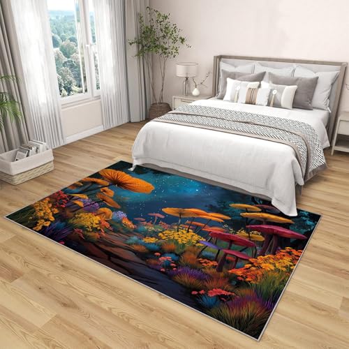 Tapis de salon lavable en machine antidérapant et résistant - 4