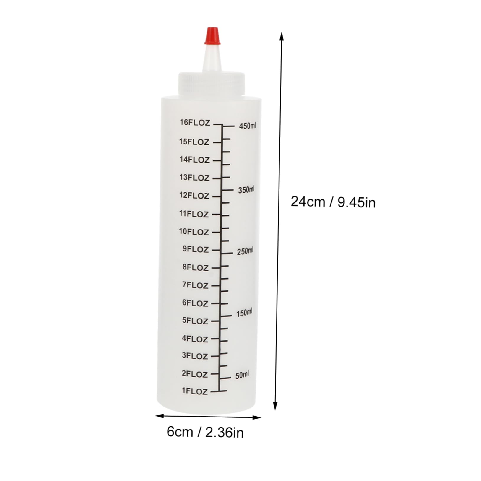 Alipis 6Pcs Squeeze Sauce Bottles Condiment Containers with Removable Nozzle for Ketchup Dressings and Sauces for Home Kitchen and Bbq