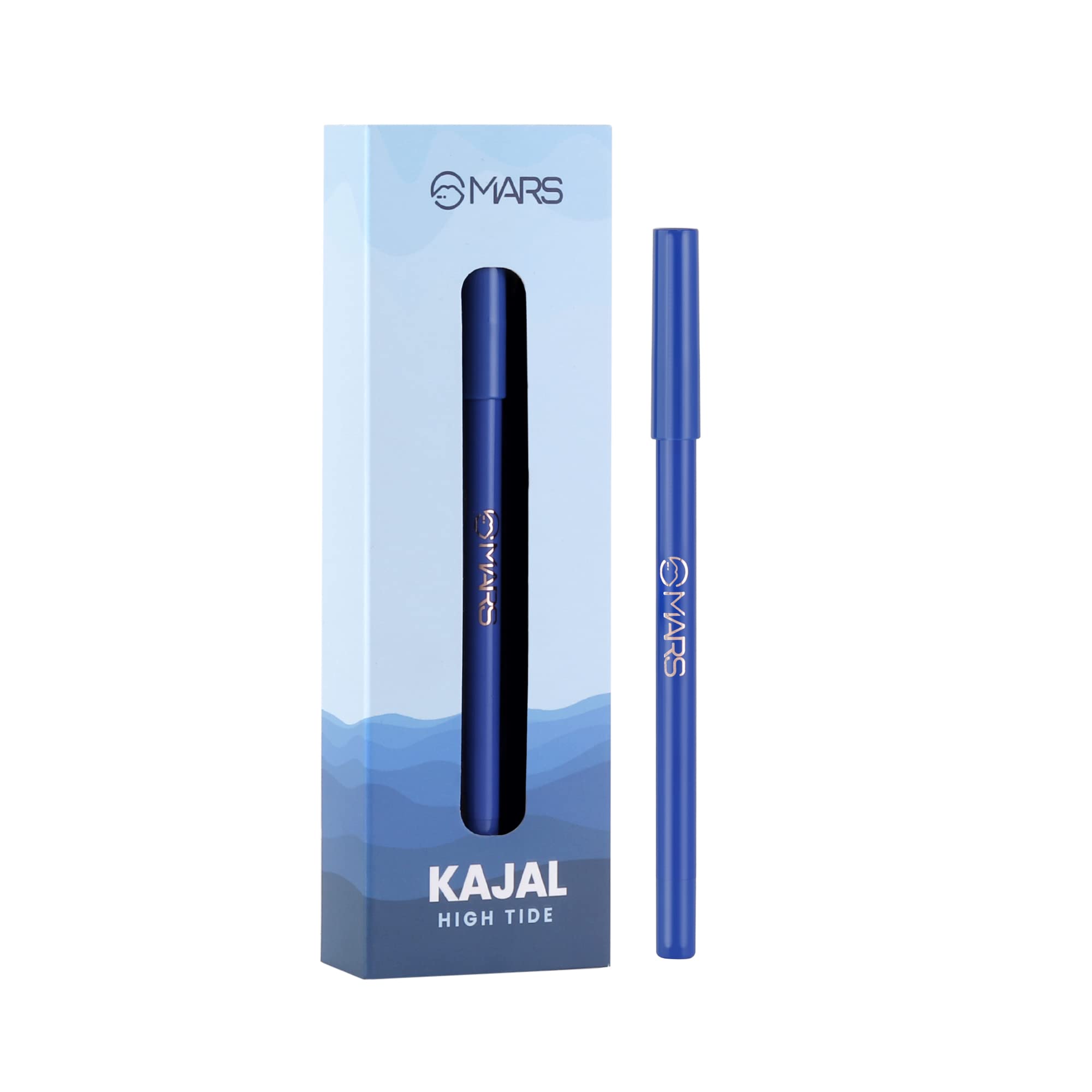 MARS Won't Smudge Won't Budge Smooth Glide Matte Kajal Pencil| Long Stay & Waterproof (1.4G) (02-High Tide), Blue - Image 5 thumbnail