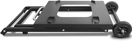 Miniatura 7 de BSARTE Soporte plegable de metal para parrilla Ninja Outdoor XSKSTAND para Woodfire OG701 OG751 (Serie OG700) con estante lateral, soporte para