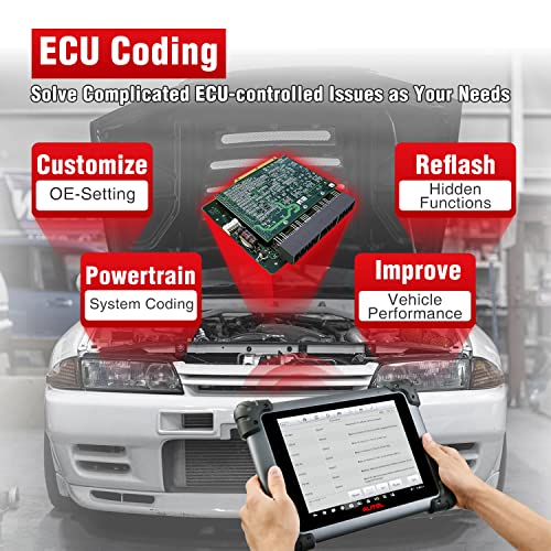 Autel Maxisys Cv Ms908Cv, 2023 Heavy Duty Truck/Semi Truck/Bus Diagnostic Scan Tool, J2534 Ecu Programmer, Advanced Ecu Coding, Hd Diesel & Gasoline Bidirectional Scanner, 25+23 Reset, Oe Diagnose #TOP2