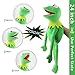 Kermit Frog Puppet with Control Rod Metal Puppet Set,The Muppets Show, Soft Plush Frog Puppet Doll Suitable for Role Play -Green, 24 Inches…