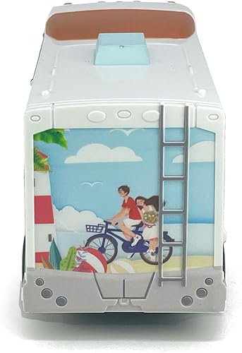 Miniatura 4 de Coche de juguete a control remoto, autos RC con luz, vehículos de autocaravana para niños y niñas, vehículo recreativo de metal fundido a troquel