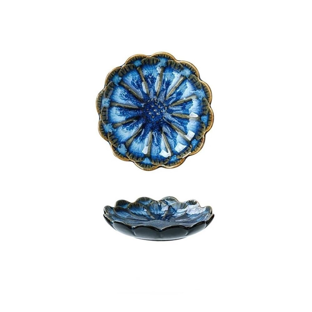 Servierplatte Keramik Platte Retro Dip Gericht Sushi Sojasauce Gerichte Hause Desktop Snack Platten Aufbewahrungsbehälter