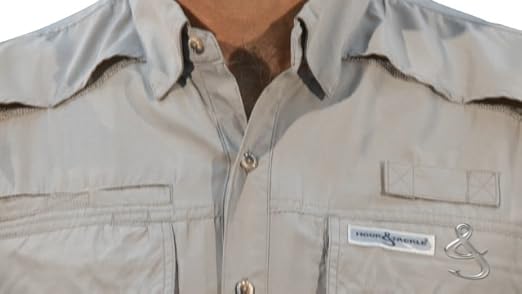 Chemise De Pêche Hook & Tackle Seacliff 2.0 Pour Homme, Manches Longues, Beige, Taille M – Respirante Et Ventilée