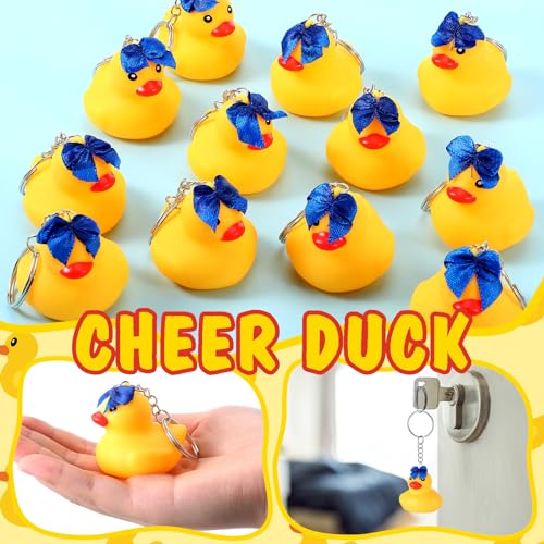 image for WinnerWhy 12 Pcs Cheer Team Gifts Bulk Cheer Ducks with Bows Cheerlead