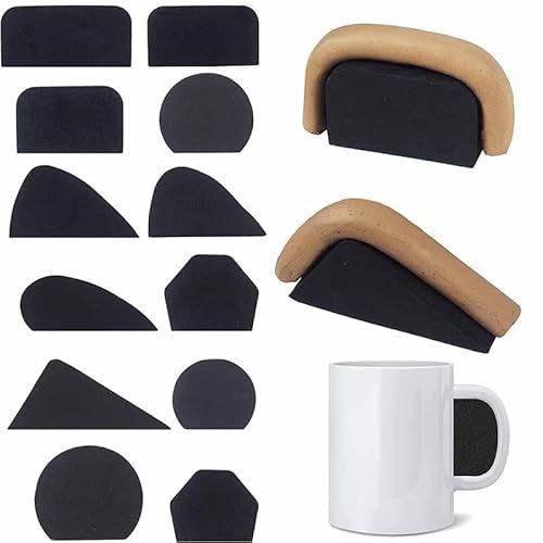 Ceramic Mug Stem Molding Tool: 12 Clay Mug Stem Molds in Different Sizes and Shapes, Ideal for DIY Projects, Allowing You to Create Beautiful Ceramic Mugs and Coffee Cups with Ease.