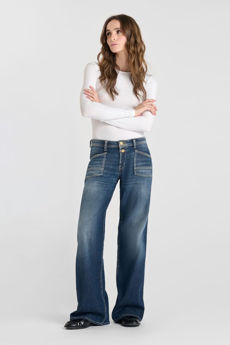 Le Temps des Cerises Leg Lauryn OTA Wide Jeans, Blau Nr. 2