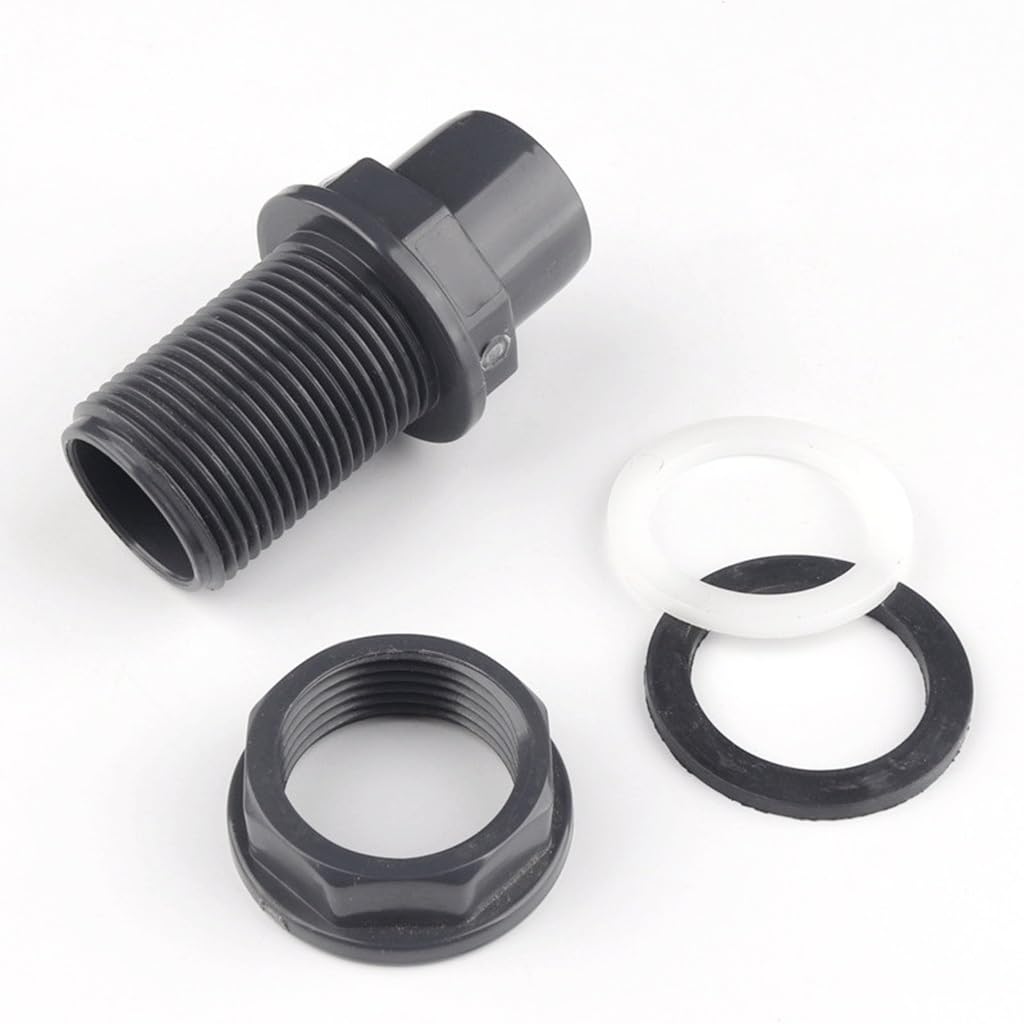 Adaptador de Tanque de Agua Conectores de tubería de PVC for Acuario, for jardín, Toma de Agua, Juntas de desbordamiento, Piscinas acuáticas, Herramientas de Bricolaje de UPVC.(32mm)