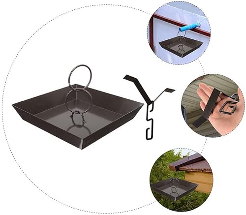 Miniatura 5 de GANAZONO Cadena de lluvia, canaleta de techo, bajante, campanilla de viento, atrapador de agua de lluvia, desviador de hierro, cadena de lluvia,