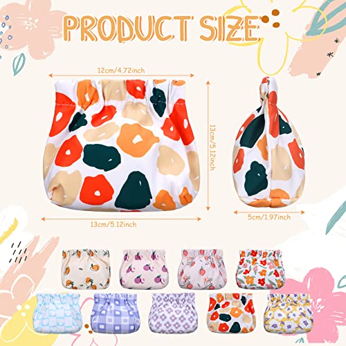 Buryeah 9 Pcs Mini Makeup Bag for Purse Cosmetic Bag Small Pouches Waterproof Travel Lipstick Organizer for Women(4.7 x 5.1 Inch)2