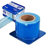 JMU Barrier Film Blue, Barrier Film Roll with Dispenser Box, 4'x 6' 1200 Sheet Adhesive Barrier Film...