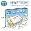 Playful Minds EZ Sketch Projector Drawing Tablet, 24 Piece Trace and Color Light Up Projection for Tracing and Sketching Includes 64 Traceable Cartoon Characters, 6 Markers