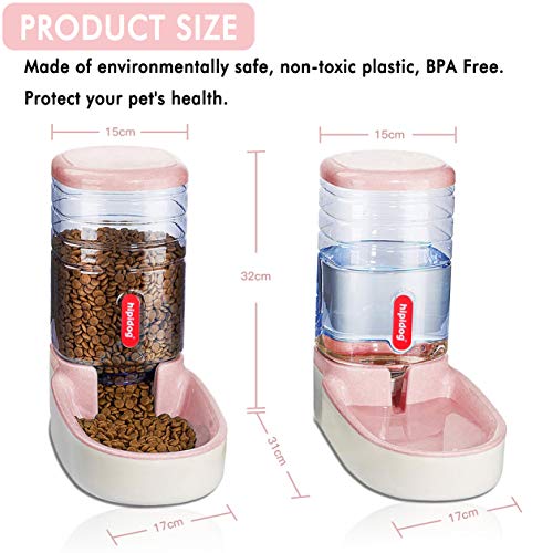 Automatic Pet Feeder Small&Medium Pets Automatic Food Feeder and Waterer Set 3.8L, Travel Supply Feeder and Water… - Image 2