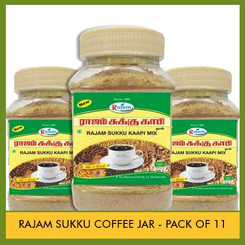 Rajam Sukku Coffee (Dry Ginger Coffee) In Jar - Pack of 11 (Each Jar 200 Gms) B-A
