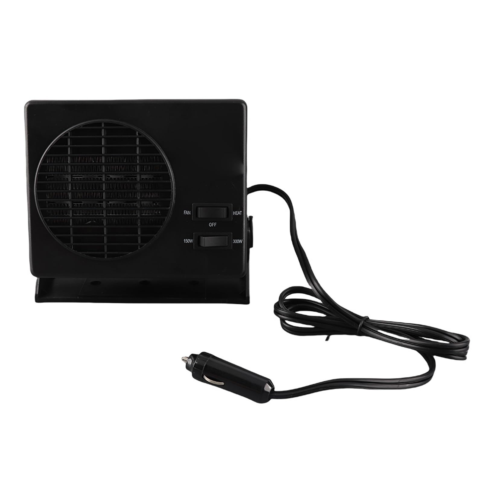 KIMISS Voiture Portable Chauffage Refroidissement Ventilateur Dégivreur Désembueur 300W Universel Noir