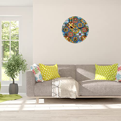 Mexican Ceramic Wall Clock