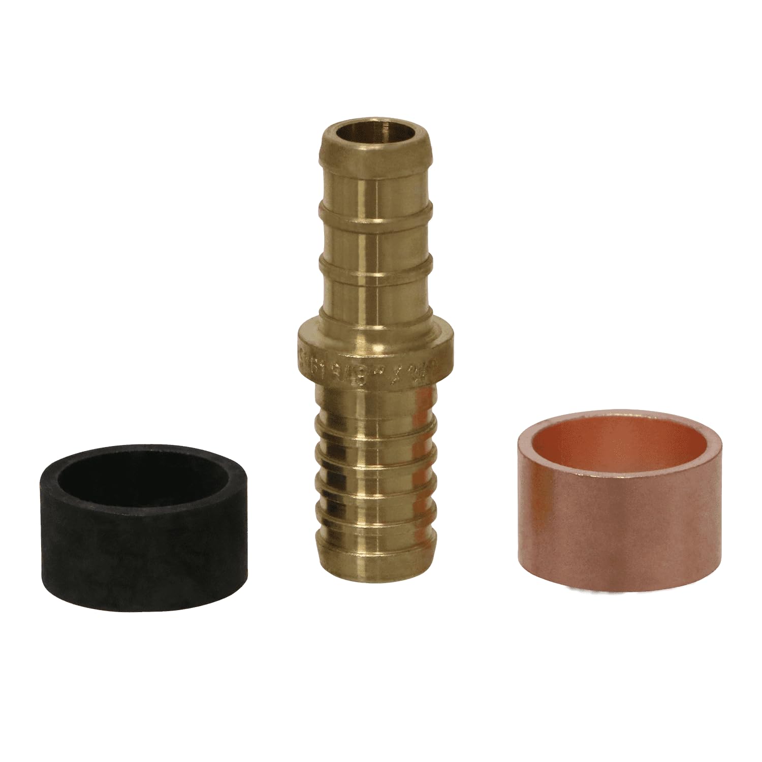 XFITTING 3 8 Inch Pex x 3 8 Inch PB polybutylene Slicing coupling with ring Repair Kit 31-2-2