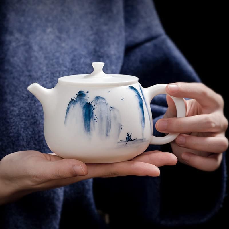 Tetera pequeña con infusor Teteras para adultos La tetera de oficina Tetera de porcelana Infusor Tetera de la oficina Tetera