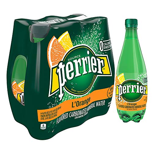 image for Perrier L'Orange Flavored Carbonated Mineral Water (Lemon Orange Flavo