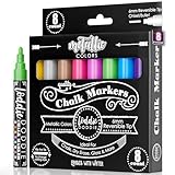 Loddie Doddie 8ct Chalk Markers- Metallic Colors for use on Chalk, Dry Erase and Glass surfaces