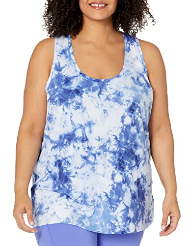Image of Amazon Essentials Women's Active Quick Dry Tech Stretch Racerback Scoop Neck Tank Top, Multipacks