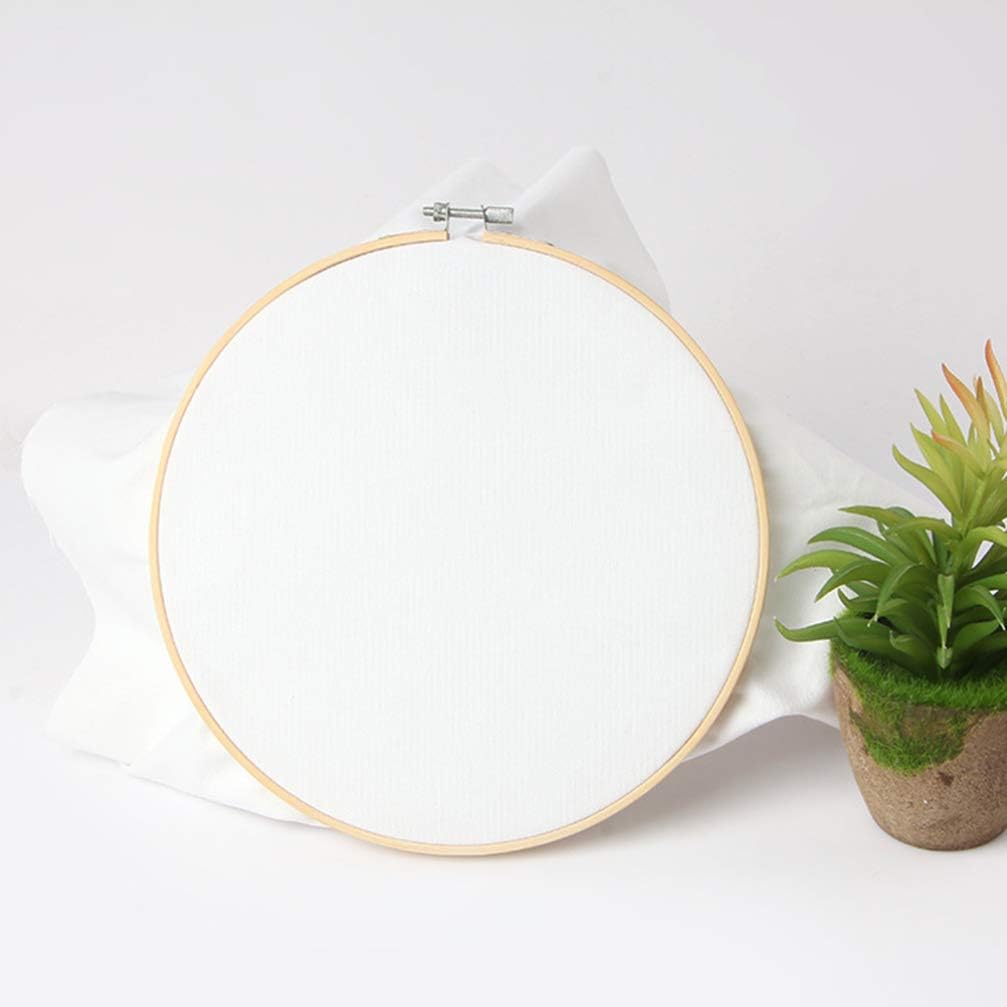 Wakauto 10pcs Cross Embroidery Hoop Craft Circle for Needlework Quilting and Wall Decorations for Beginners and Craft