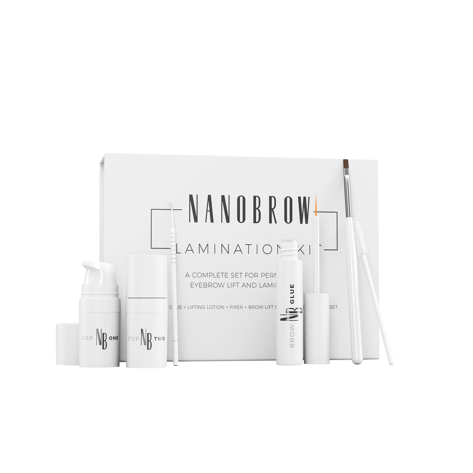 Kit de Laminación de cejas Nanobrow Lamination Kit - Kit profesional para la laminación de cejas en casa, Laminación de cejas DIY