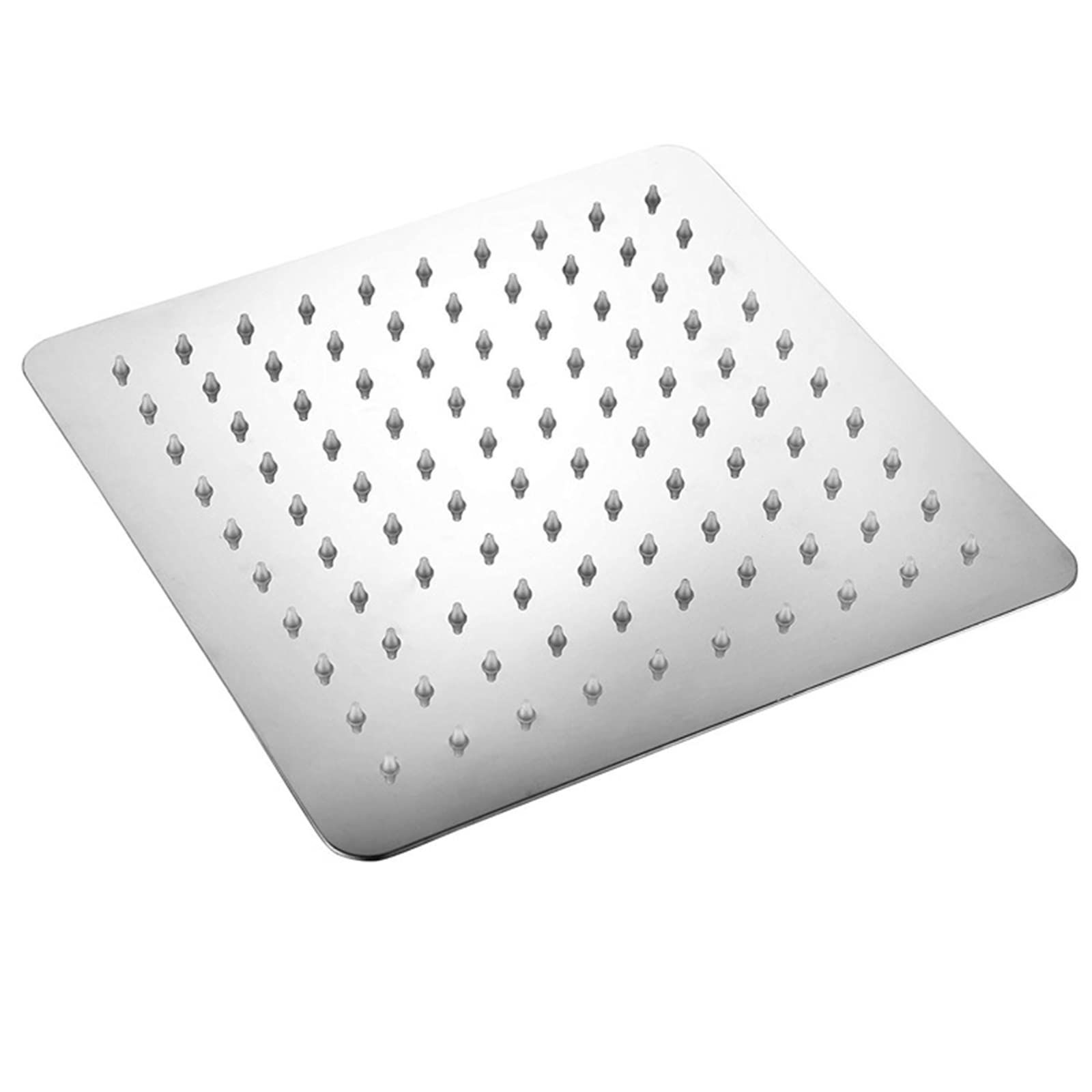 Soffione doccia quadrato ultrapiatto in acciaio inox lucidato risparmio