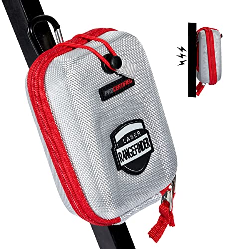 JAWEGOLF Golf Entfernungsmesser Hartschale Tragetasche Box EVA Tasche kompatibel mit Bushnell V2 V3 V4 V5 Pro X2 Pro XE oder anderen Entfernungsmesser (silber-magnetisch) Cover