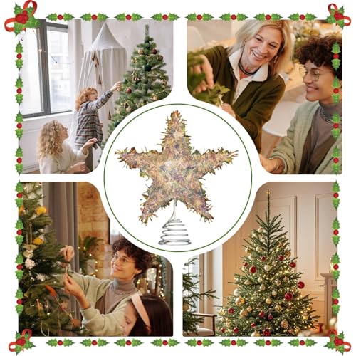 Estrella de Navidad con luces para decorar apartamentos y espacios pequeños sin ocupar espacio 5