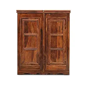 Lipyjo Wooden Wardrobe for Bedroom, Wood Almirah with Door & Multiple Storage, Cabinet/Cupboard/Bookshelf