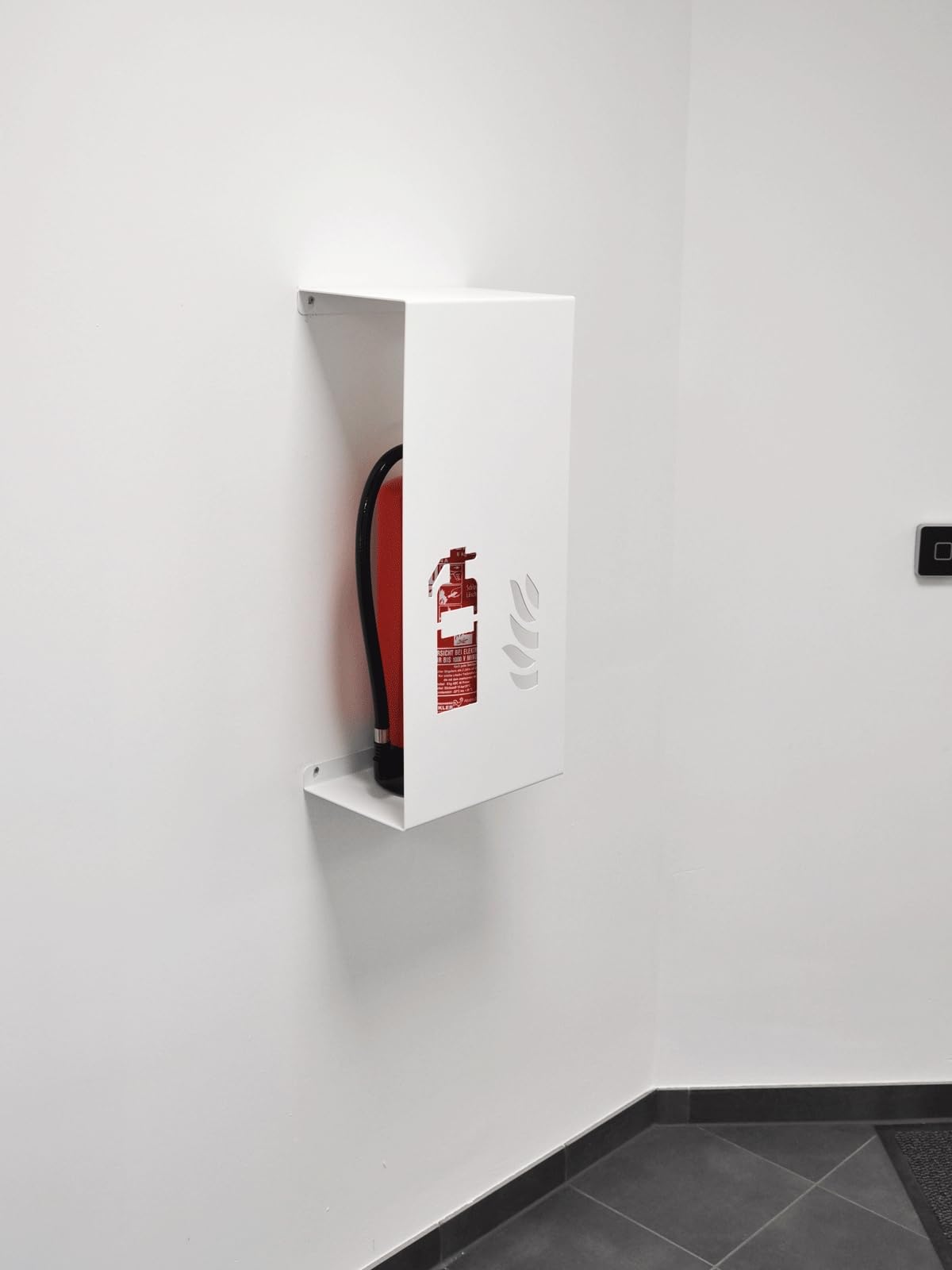 ZIEGER 10007045 - Soporte para extintor de incendios, color blanco