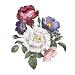 XIANGXI Elegant Classical Bouquet Home Decoration Affiche dans Le Coin du Salon Refrigérateur Sticker Woilet (Color : QCF38-8, Size : 30cm(11.81 inch))