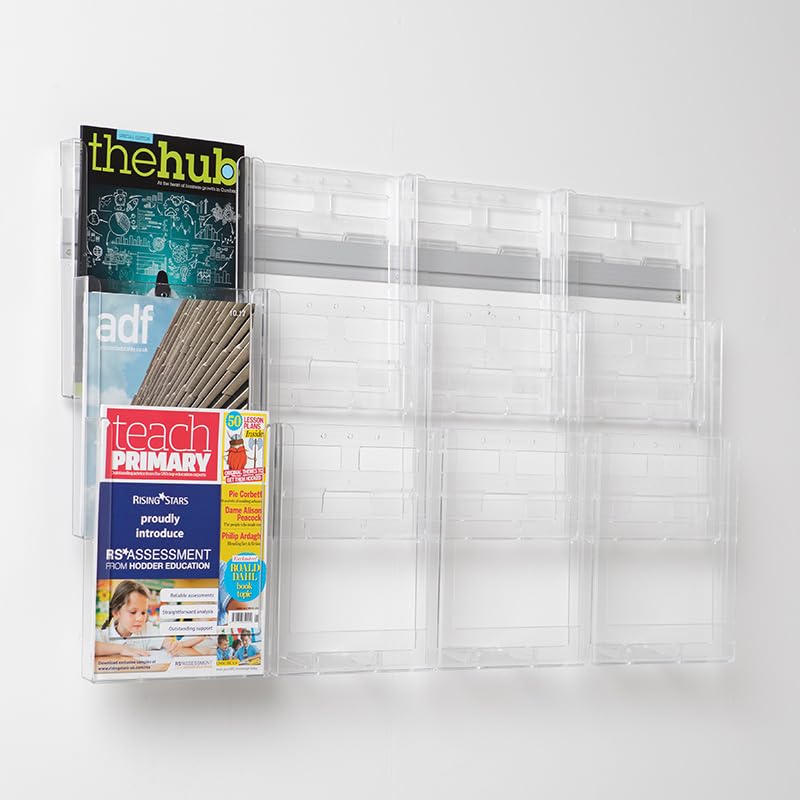 Metroplan Expanda-Stand Wall Mounted Leaflet Holder | Display Stand (12 x A4) — image 1