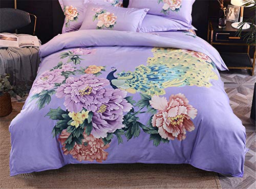 Draps doux et durables en coutil de coton respirant 4 pièces