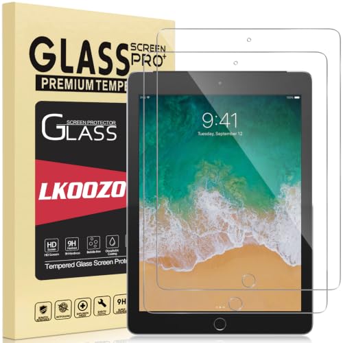LKOOZO Protector de Pantalla para iPad 9.7" (6ª/5ª Generación, 2018/2017)